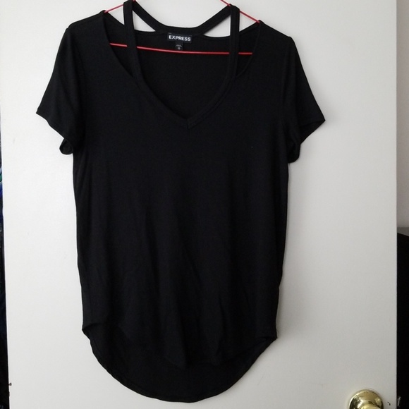Express Tops - Express strappy neck tee